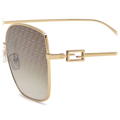 occhiali da sole fendi monogram|Fendi Eyewear Baguette monogram.